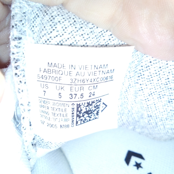 Converse All Star Lace Up Sneakers Woman's sz. 7 - Picture 7 of 7